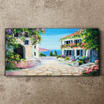 Obraz Canvas Urokliwe miasteczko nadmorskie