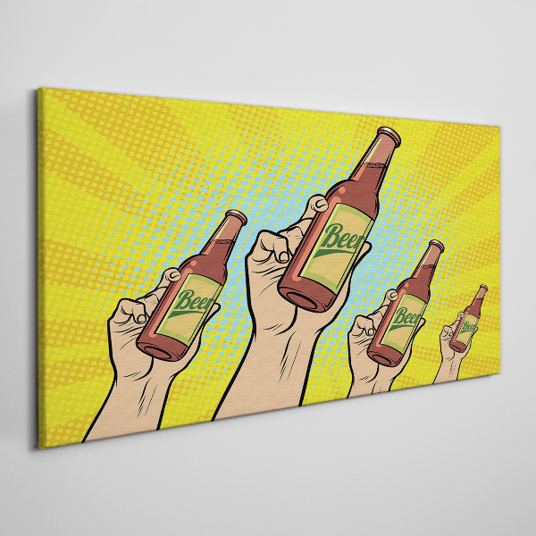 Obraz Canvas „Radosne toastowanie z piwem”
