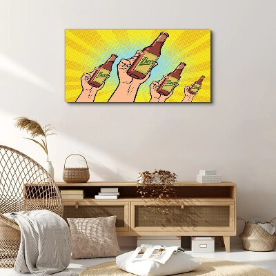 Obraz Canvas „Radosne toastowanie z piwem”