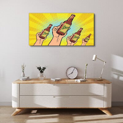 Obraz Canvas „Radosne toastowanie z piwem”