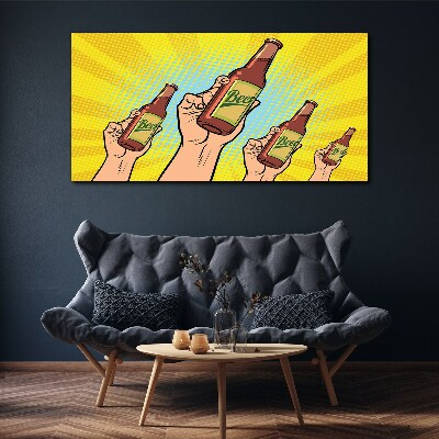 Obraz Canvas „Radosne toastowanie z piwem”
