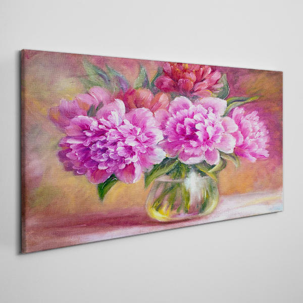 Obraz Canvas Wiosenne kwiaty w wazonie