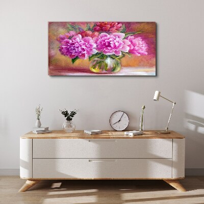 Obraz Canvas Wiosenne kwiaty w wazonie