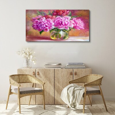 Obraz Canvas Wiosenne kwiaty w wazonie