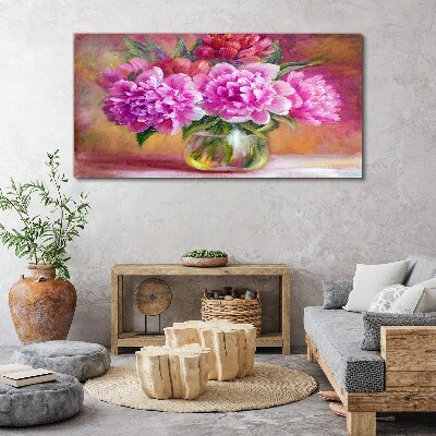 Obraz Canvas Wiosenne kwiaty w wazonie
