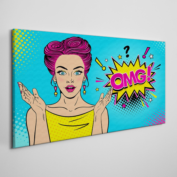 Obraz Canvas Zaskoczenie w Pop Art