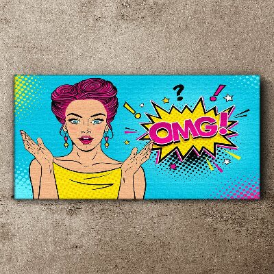 Obraz Canvas Zaskoczenie w Pop Art