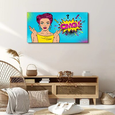 Obraz Canvas Zaskoczenie w Pop Art
