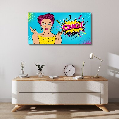 Obraz Canvas Zaskoczenie w Pop Art