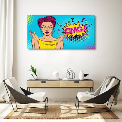 Obraz Canvas Zaskoczenie w Pop Art