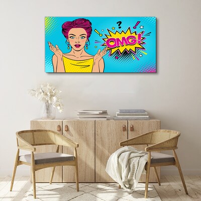 Obraz Canvas Zaskoczenie w Pop Art