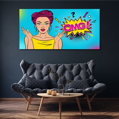 Obraz Canvas Zaskoczenie w Pop Art