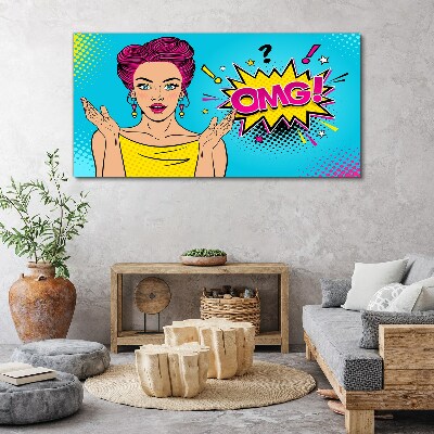 Obraz Canvas Zaskoczenie w Pop Art