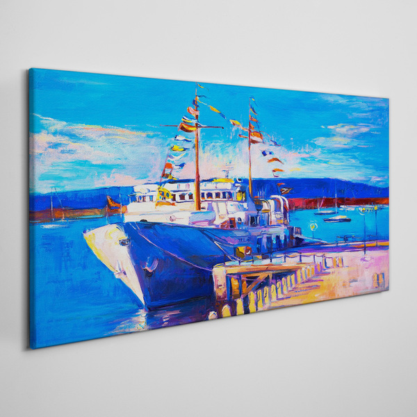 Obraz Canvas Marina w słoneczny dzień