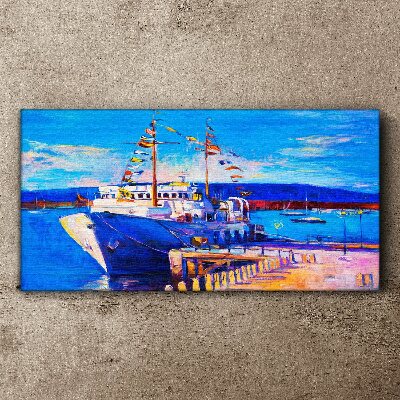 Obraz Canvas Marina w słoneczny dzień