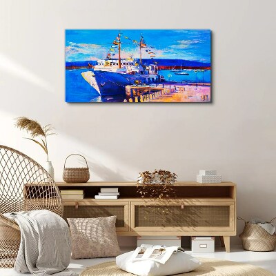 Obraz Canvas Marina w słoneczny dzień