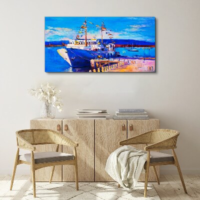 Obraz Canvas Marina w słoneczny dzień