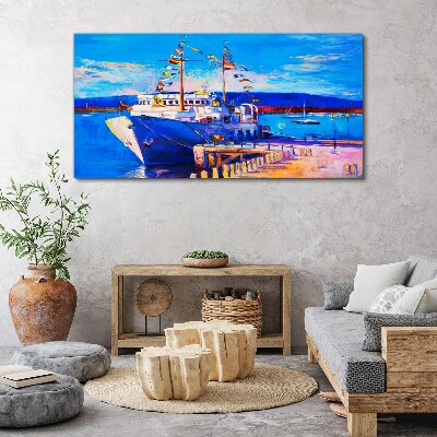 Obraz Canvas Marina w słoneczny dzień