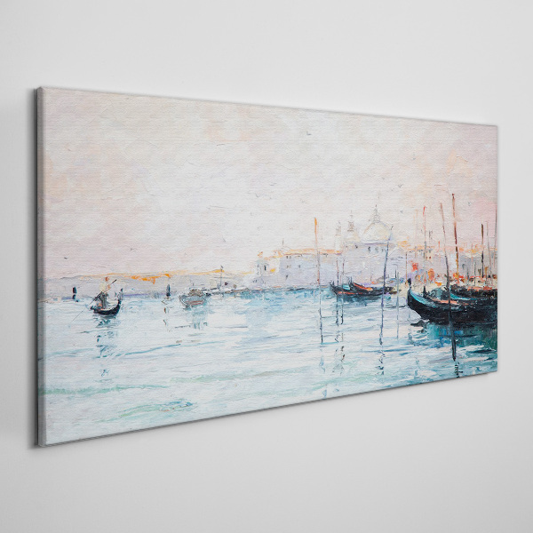 Obraz Canvas Spokojny port o poranku