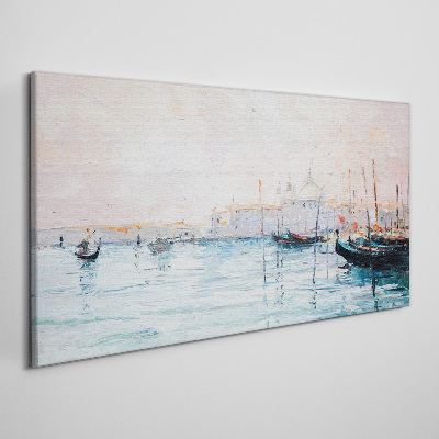 Obraz Canvas Spokojny port o poranku