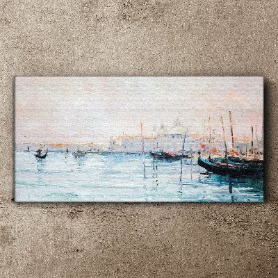 Obraz Canvas morze port port łodzie