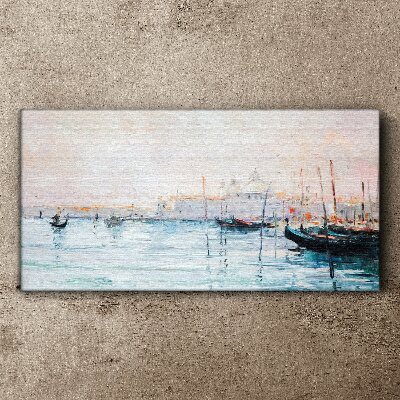 Obraz Canvas Spokojny port o poranku
