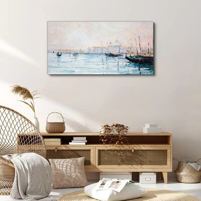 Obraz Canvas Spokojny port o poranku