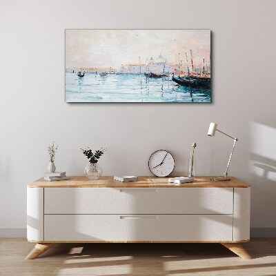 Obraz Canvas Spokojny port o poranku