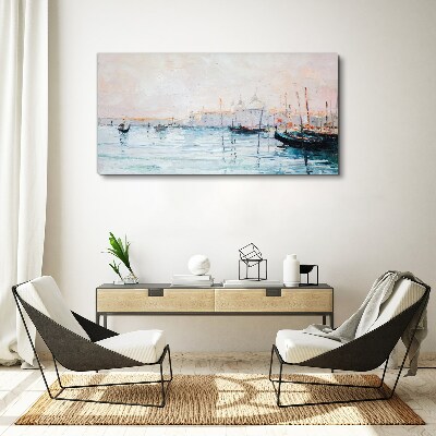 Obraz Canvas Spokojny port o poranku