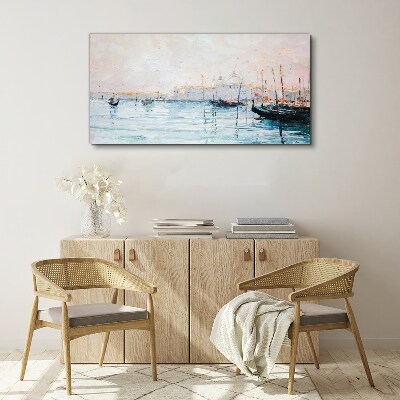 Obraz Canvas Spokojny port o poranku