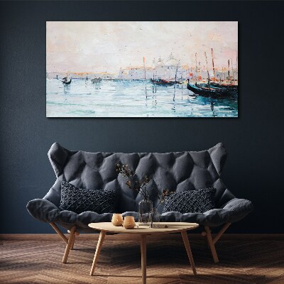 Obraz Canvas Spokojny port o poranku