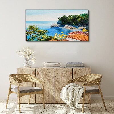 Obraz Canvas Spokojny brzeg morskiego krajobrazu