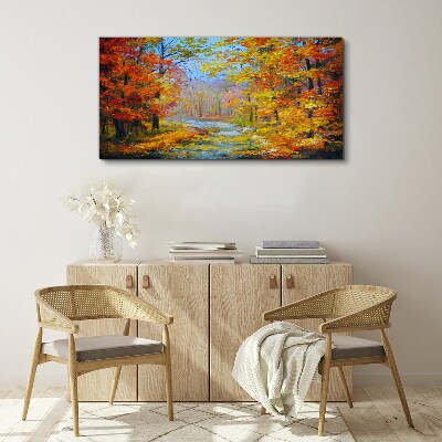 Obraz na Płótnie las Jesień