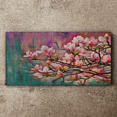 Obraz Canvas Kwiaty magnolii na tle wiosny