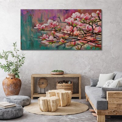 Obraz Canvas Kwiaty magnolii na tle wiosny
