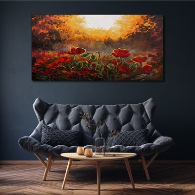 Obraz Canvas Złote maki w świetle poranka
