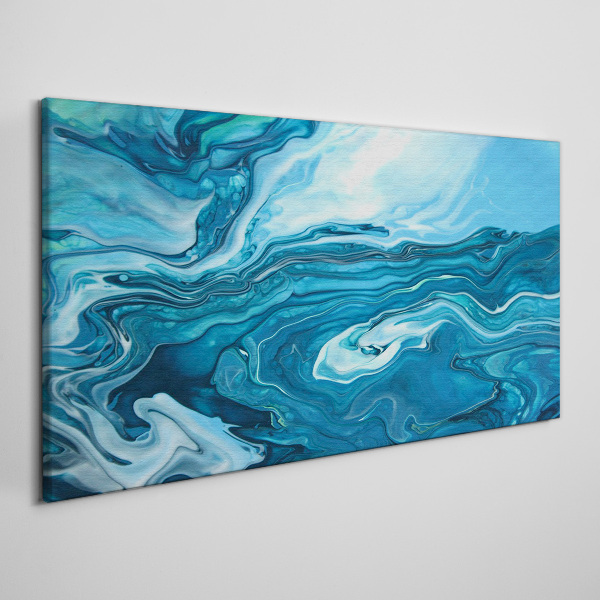 Obraz Canvas Oceaniczne fale w niebieskich odcieniach