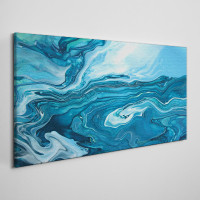 Obraz Canvas Oceaniczne fale w niebieskich odcieniach