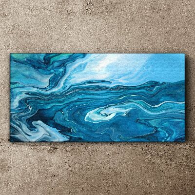 Obraz Canvas Oceaniczne fale w niebieskich odcieniach