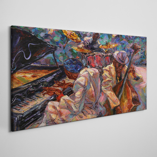 Obraz Canvas Muzyczne spotkanie w kolorach