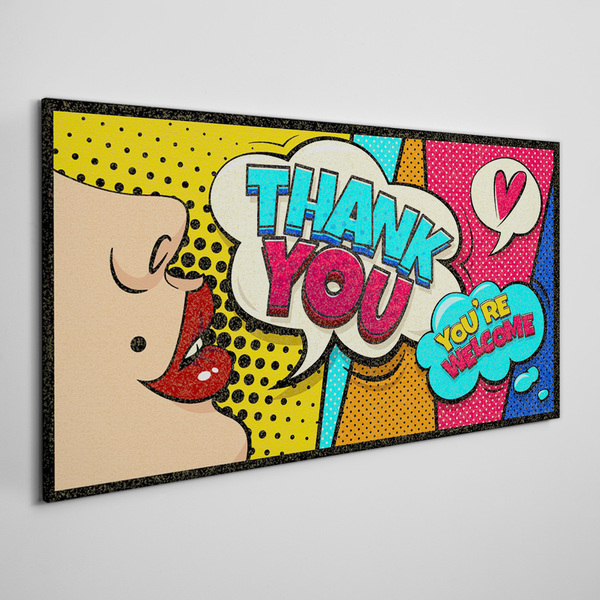 Obraz na Płótnie Pop Art: Wyraz wdzięczności