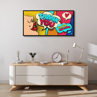 Obraz na Płótnie Pop Art: Wyraz wdzięczności