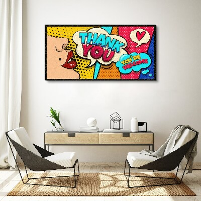 Obraz na Płótnie Pop Art: Wyraz wdzięczności