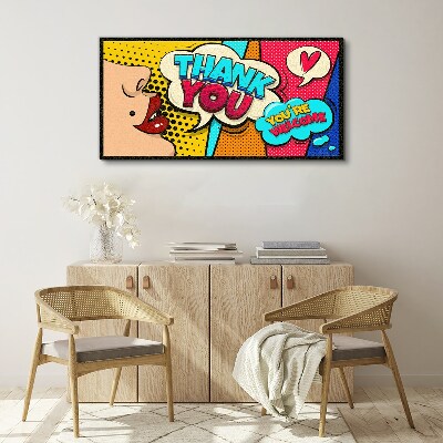 Obraz na Płótnie Pop Art: Wyraz wdzięczności