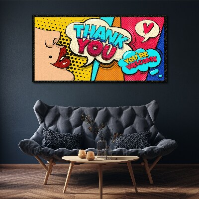 Obraz na Płótnie Pop Art: Wyraz wdzięczności