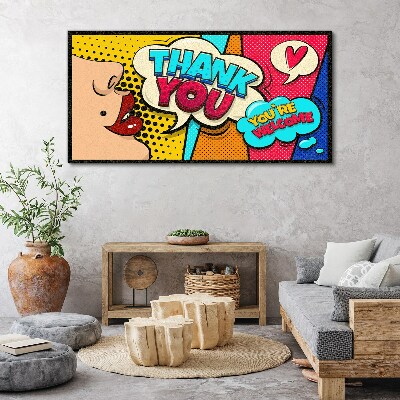 Obraz na Płótnie Pop Art: Wyraz wdzięczności