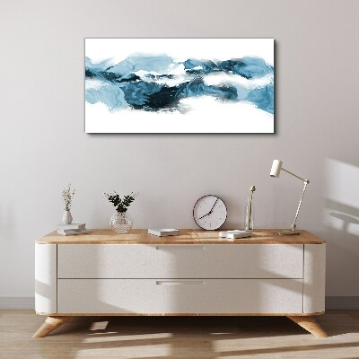 Obraz Canvas Oceaniczne fale w odcieniach niebieskiego