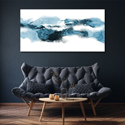 Obraz Canvas Oceaniczne fale w odcieniach niebieskiego
