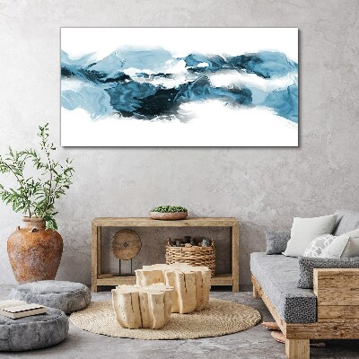 Obraz Canvas Oceaniczne fale w odcieniach niebieskiego