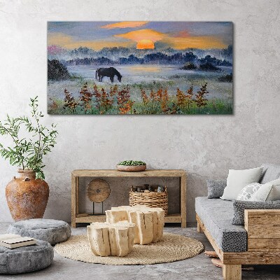 Obraz Canvas Spokojny poranek nad jeziorem